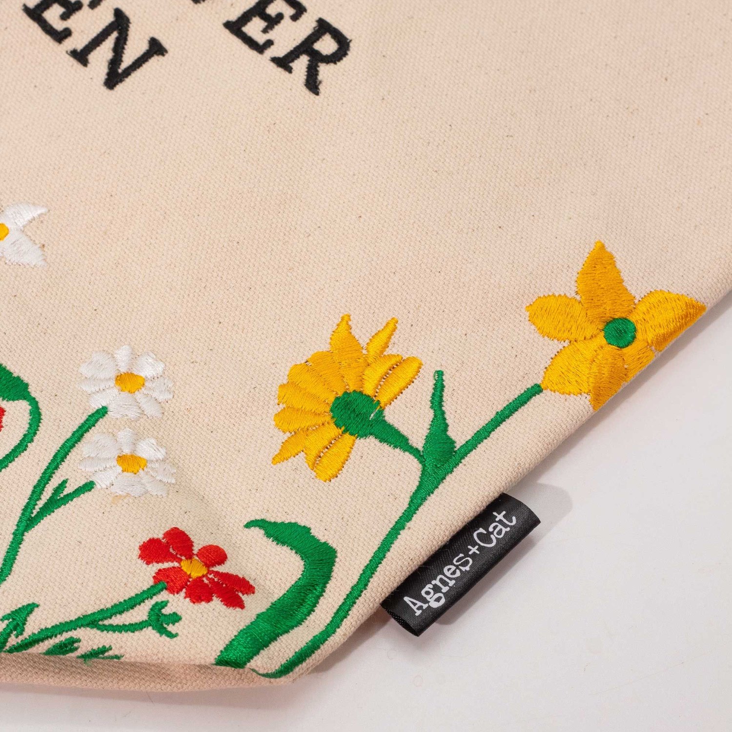 Agnes + Cat Wildflower Garden Tote Bag – Red Flowers2