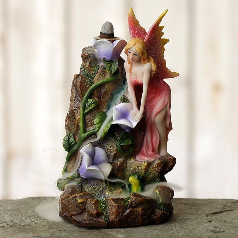 Fairy Flower Garden Backflow Incense Burner4