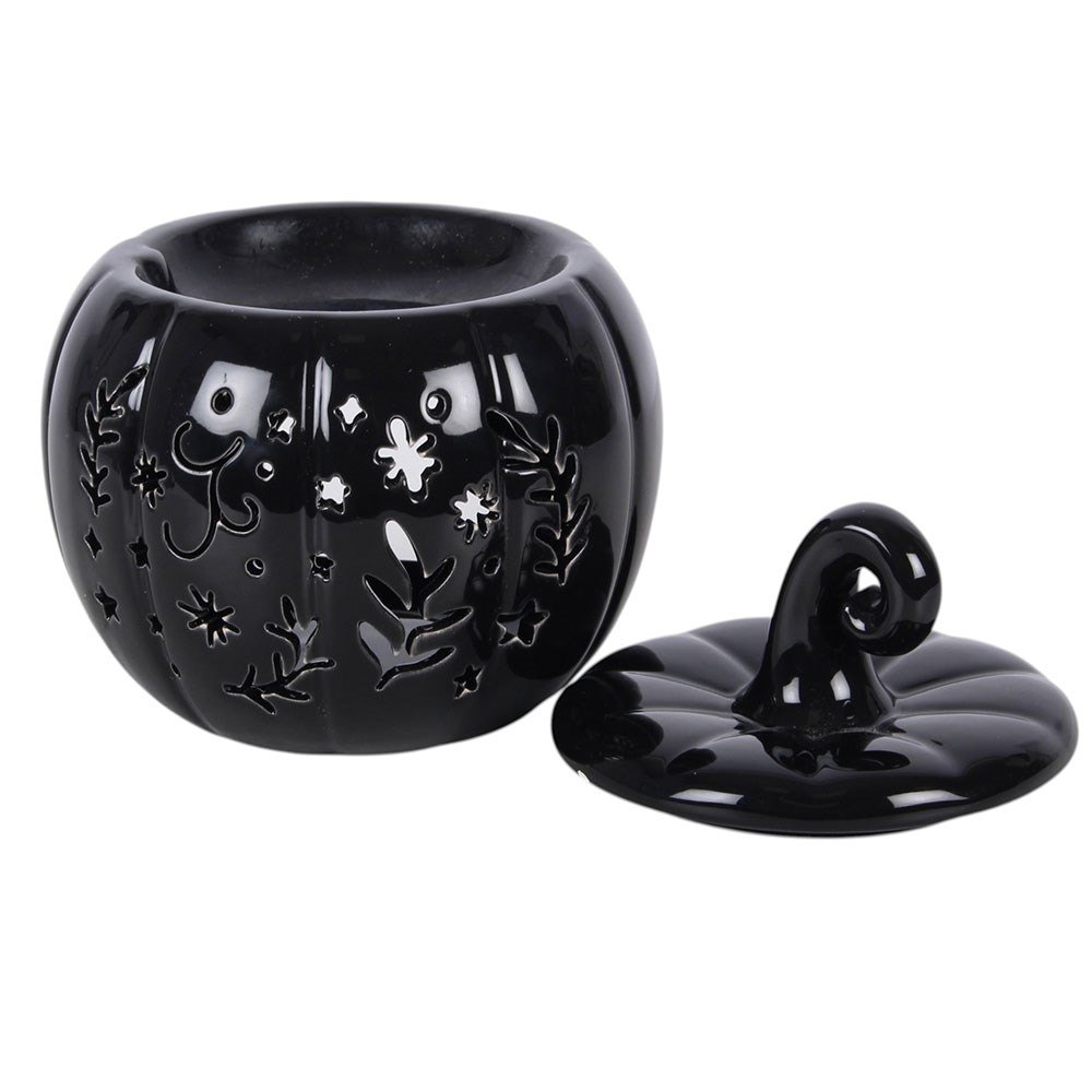 Black Folk Pumpkin Oil Burner & Wax Warmer1
