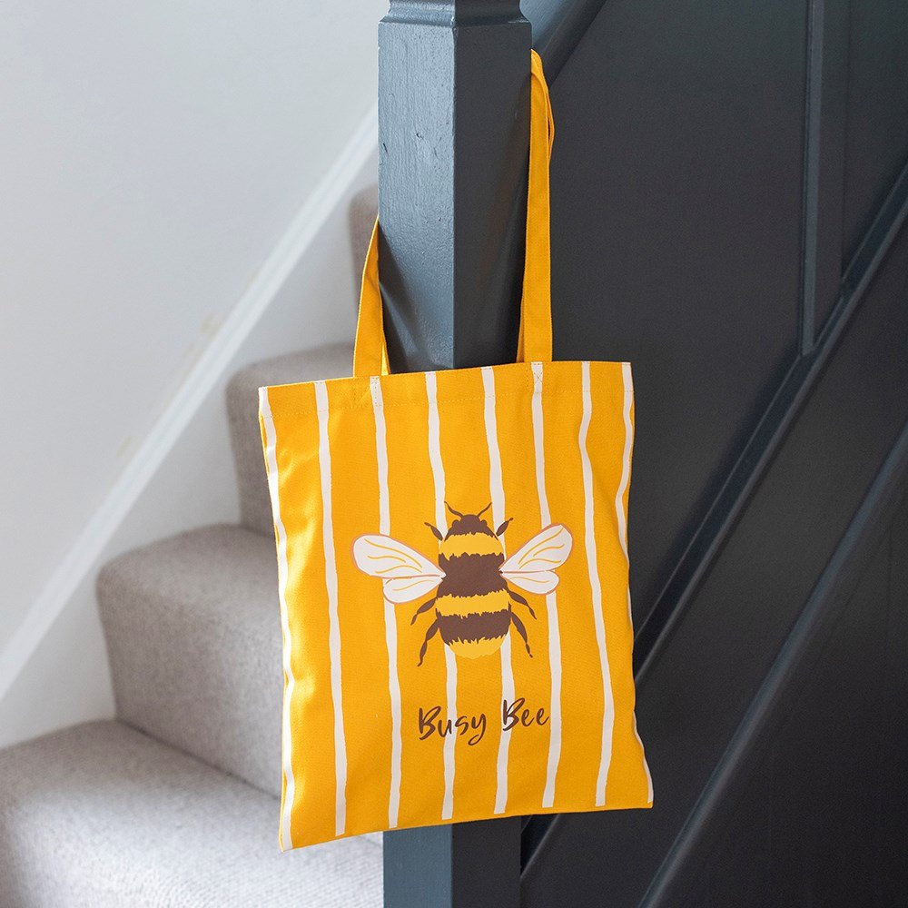 Busy Bee Striped Tote Bag3