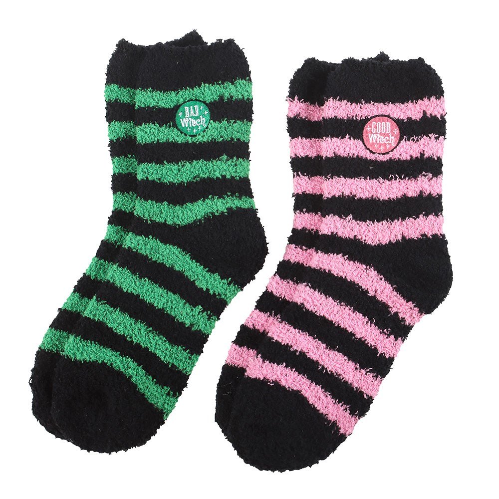 Good Witch & Bad Witch Fluffy Socks – Set of 2
