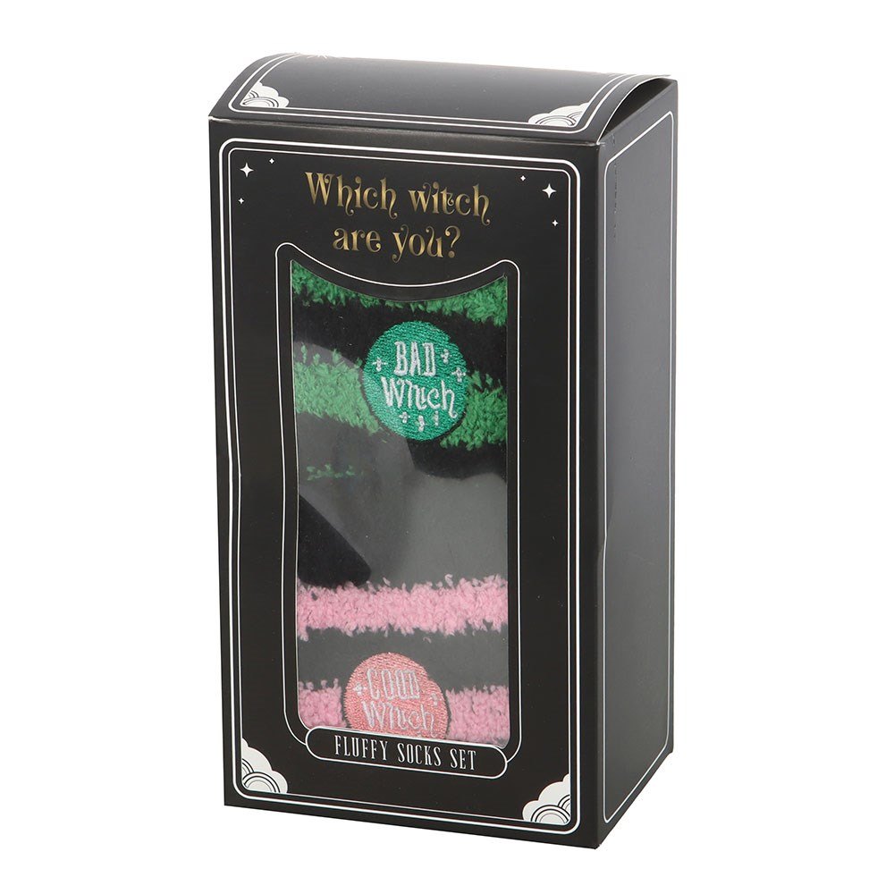 Good Witch & Bad Witch Fluffy Socks – Set of 22