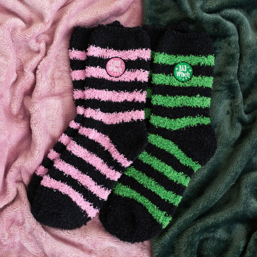 Good Witch & Bad Witch Fluffy Socks – Set of 23