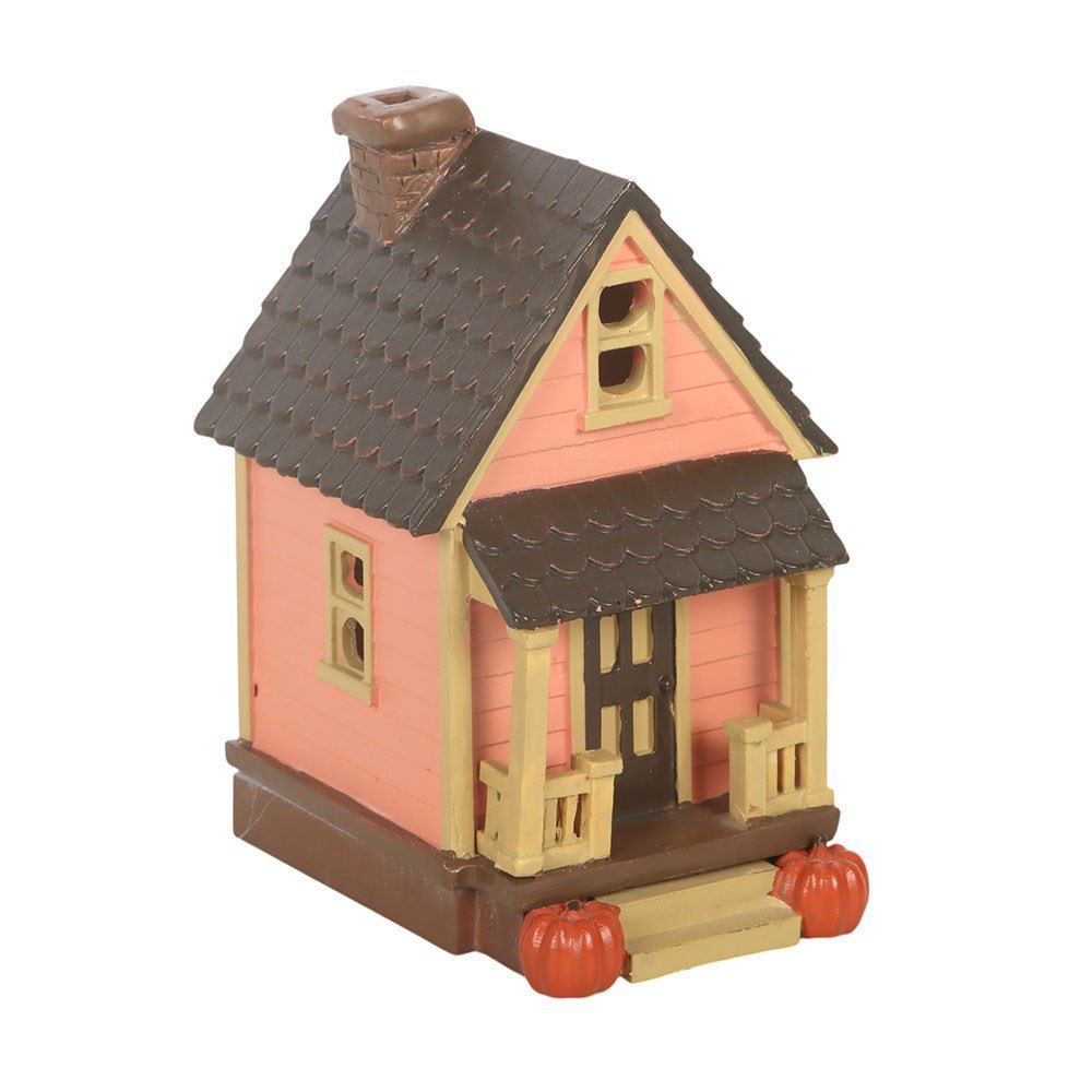 Pink Pumpkin House LED Light-Up Decoration1