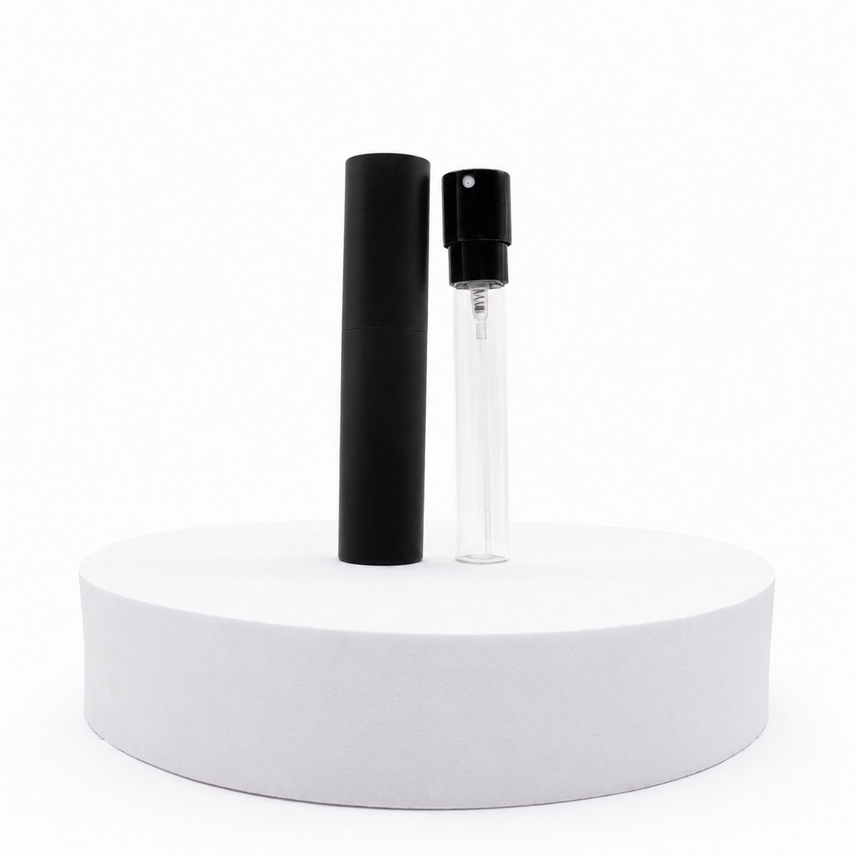 2x Black Perfume Twist Bottle Atomisers (10ml)