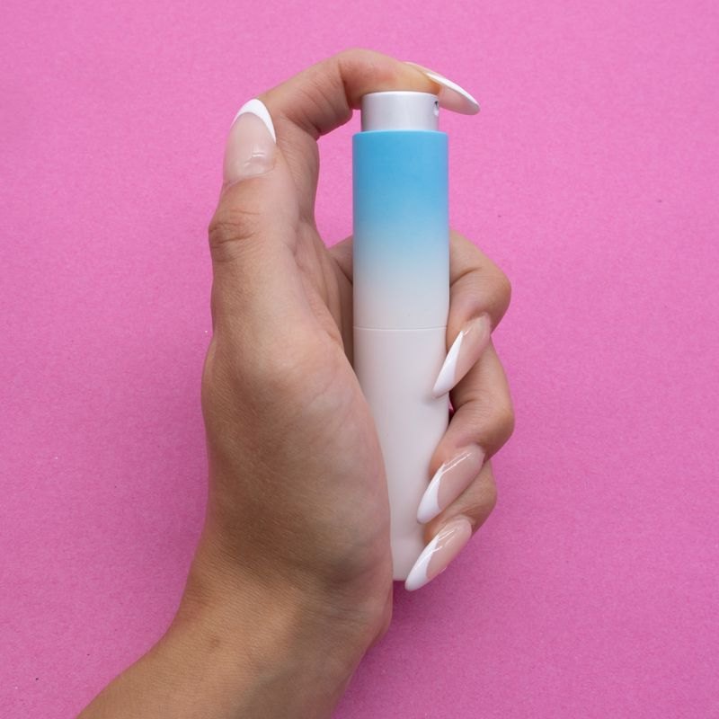 2x Blue Shaded Perfume Twist Bottle Atomisers (10ml)1