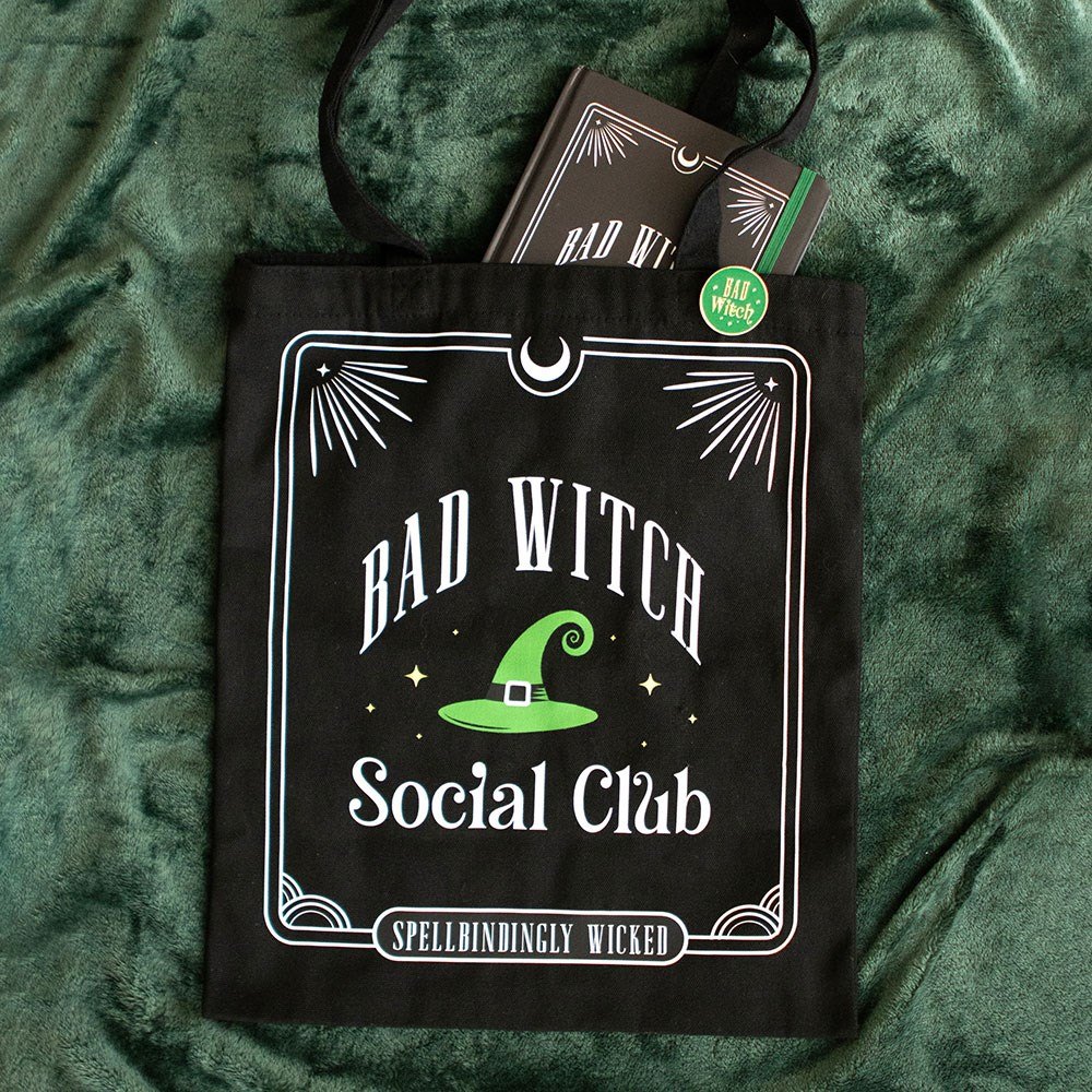 Bad Witch Social Club Tote Bag with Enamel Pin4