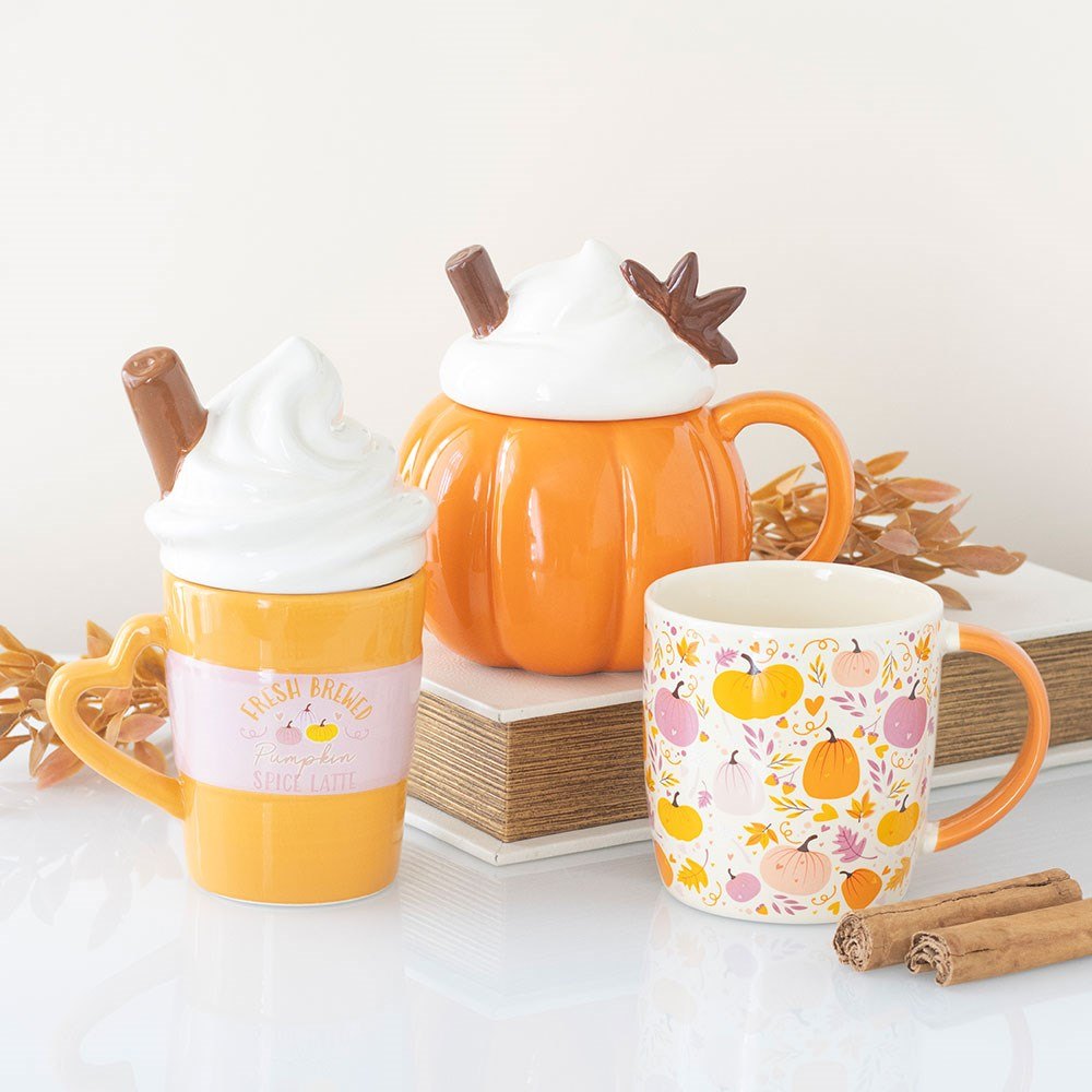 Fresh Brewed Pumpkin Spice Latte Lidded Mug (250ml)5
