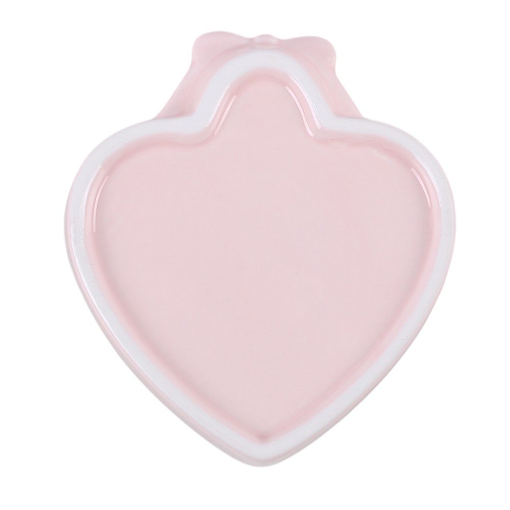 Pink Heart Locket Ceramic Trinket Dish1