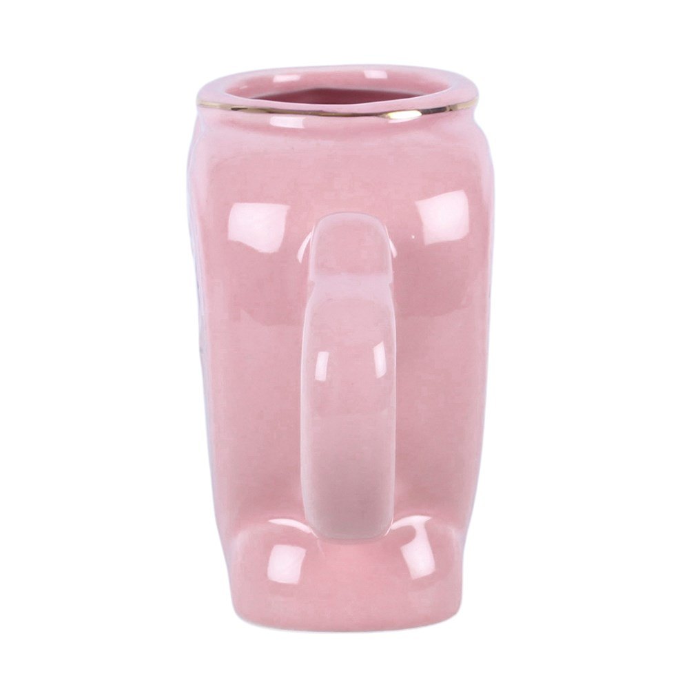 Pink Heart Locket Mug with Gold-Tone Key Stirrer (350ml)3
