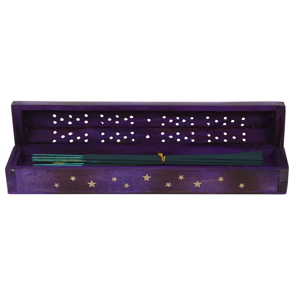 Star Wooden Incense Box & 10 Bergamot Incense Sticks2
