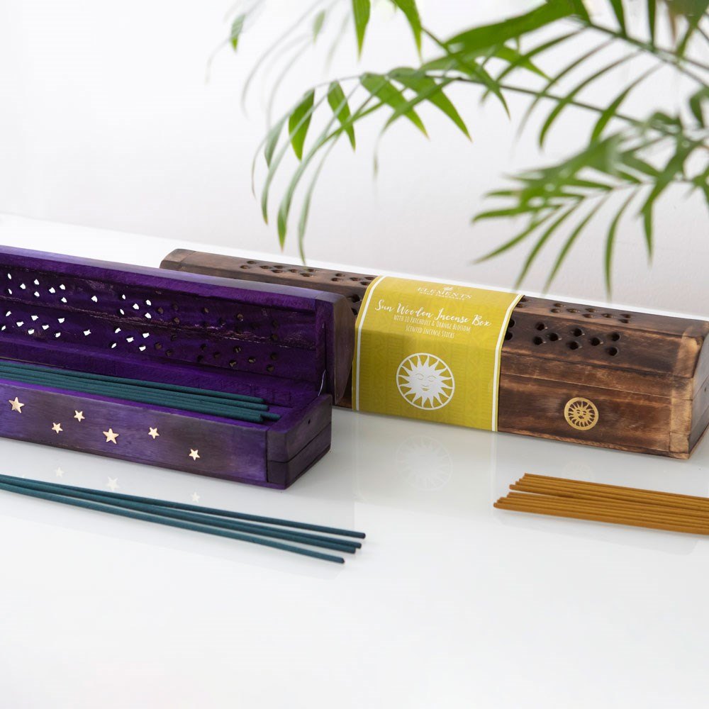 Star Wooden Incense Box & 10 Bergamot Incense Sticks6