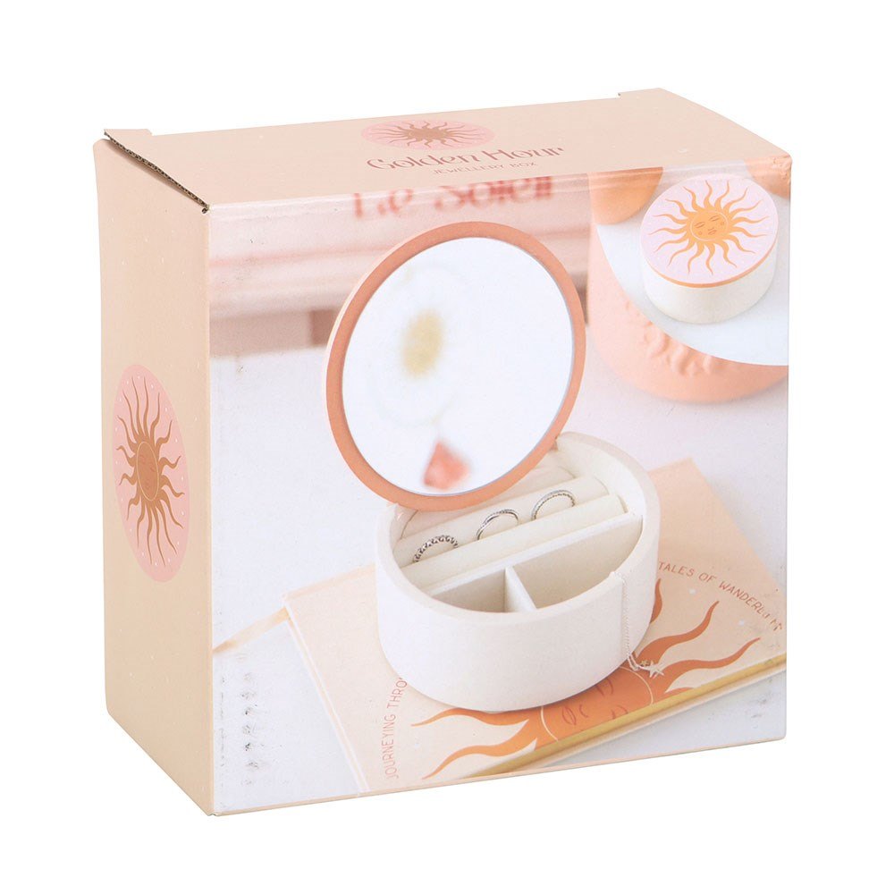 White Sun Jewellery Box with Mirror3