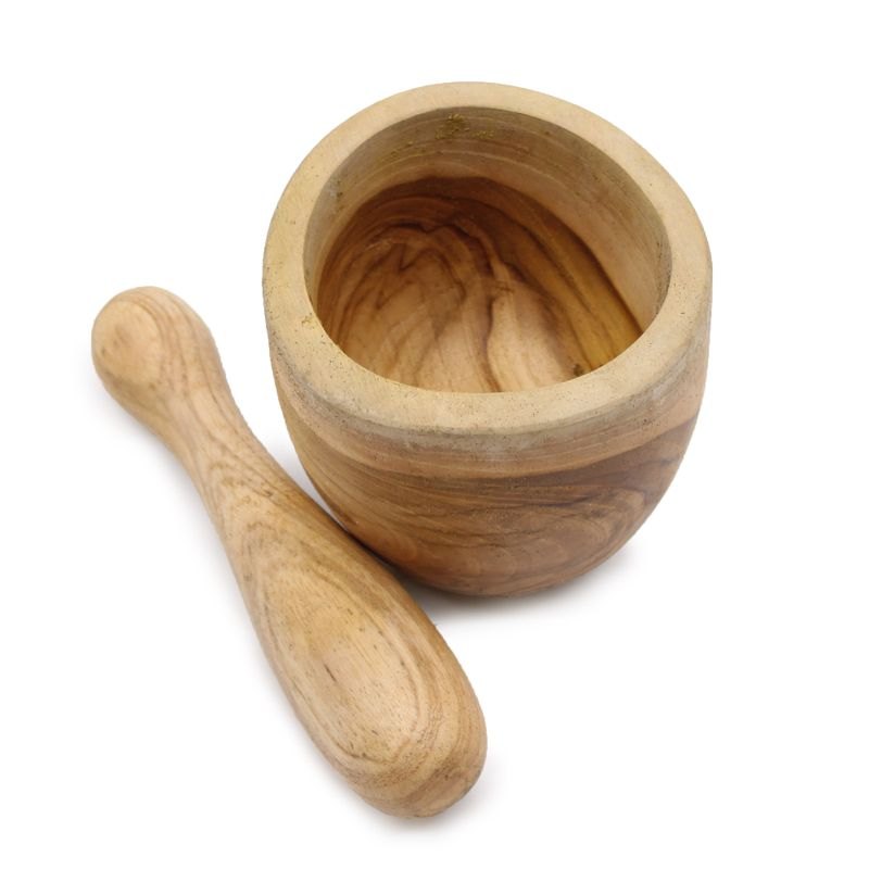 Small Ergo Teak Pestle & Mortar1