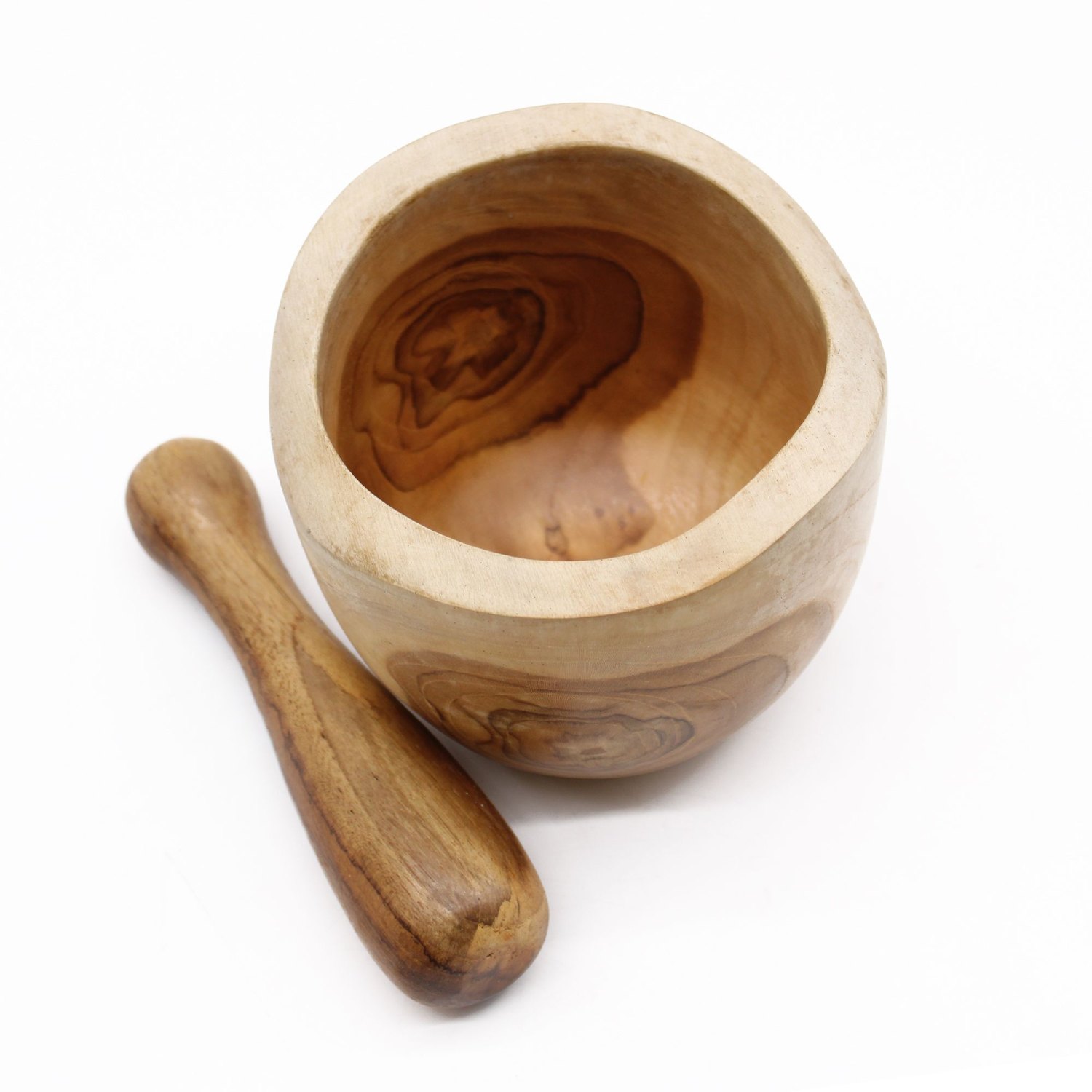 Large Ergo Teak Pestle & Mortar1