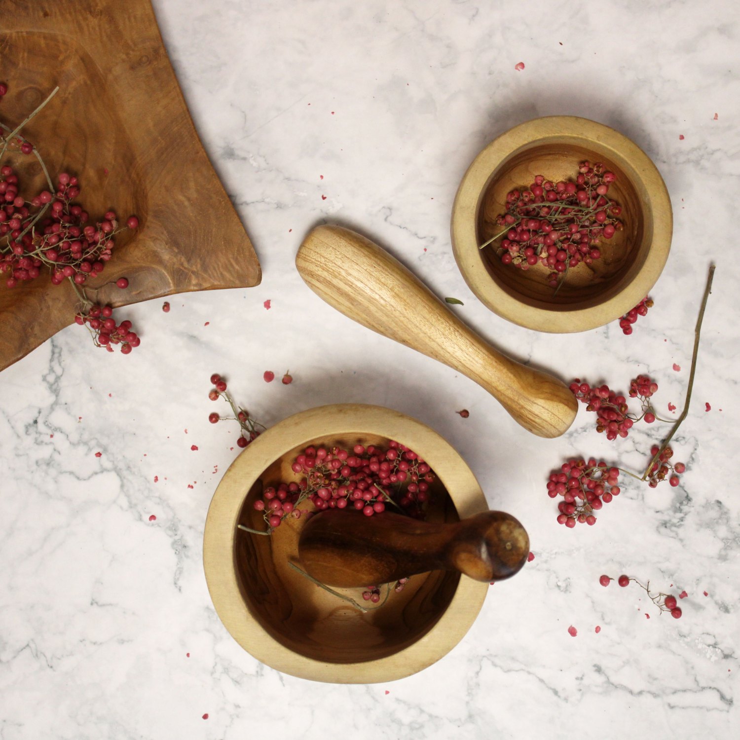 Large Ergo Teak Pestle & Mortar2