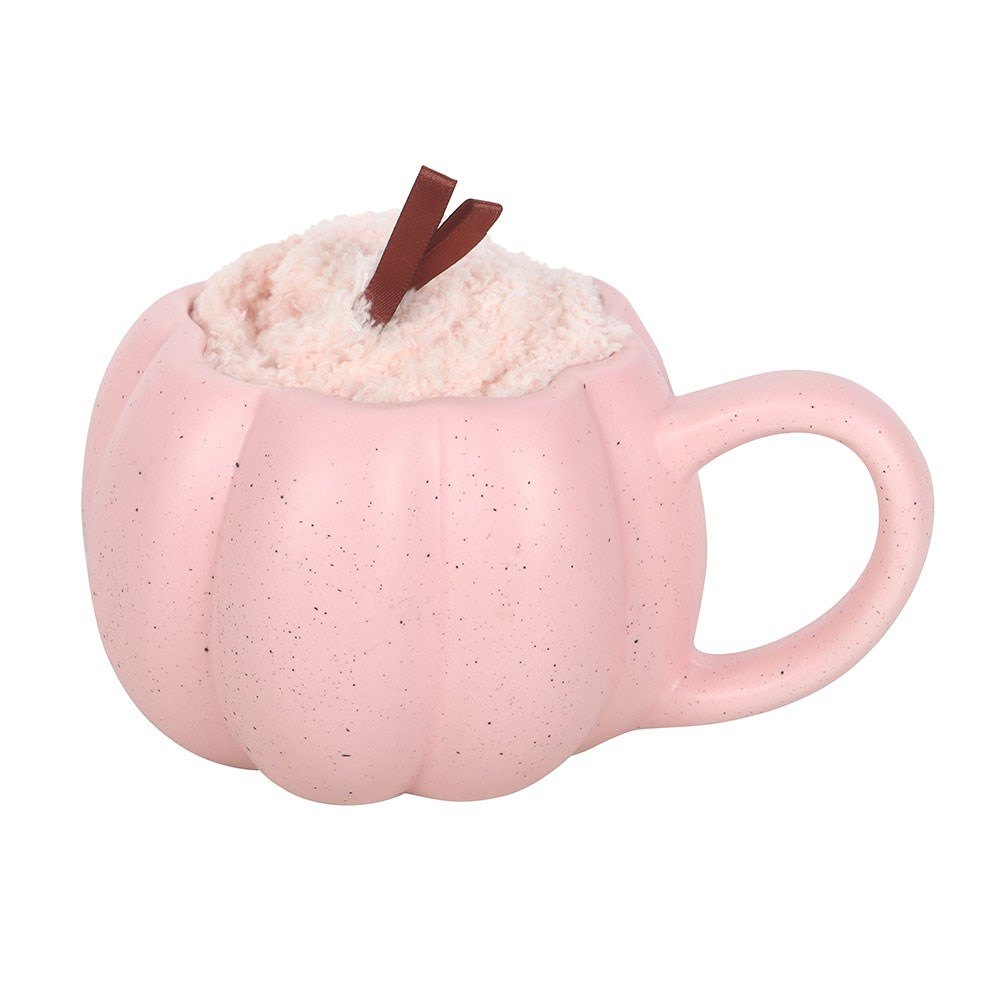 Pink Pumpkin Mug & Cosy Socks Gift Set2