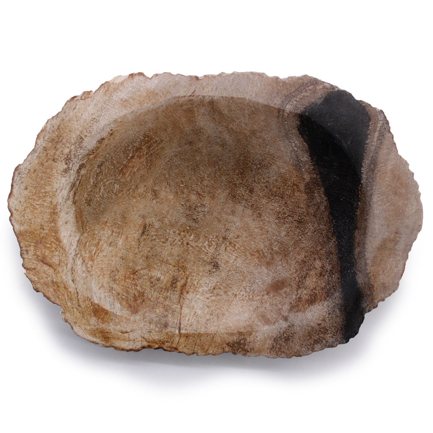 Brown & Black Petrified Wood Soap Dish1