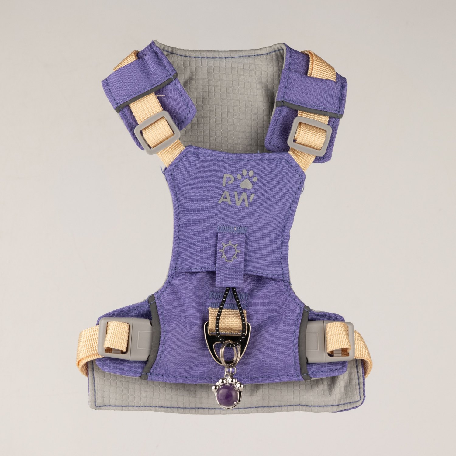 Lavender S Guardian Dog Harness with Amethyst Charm1
