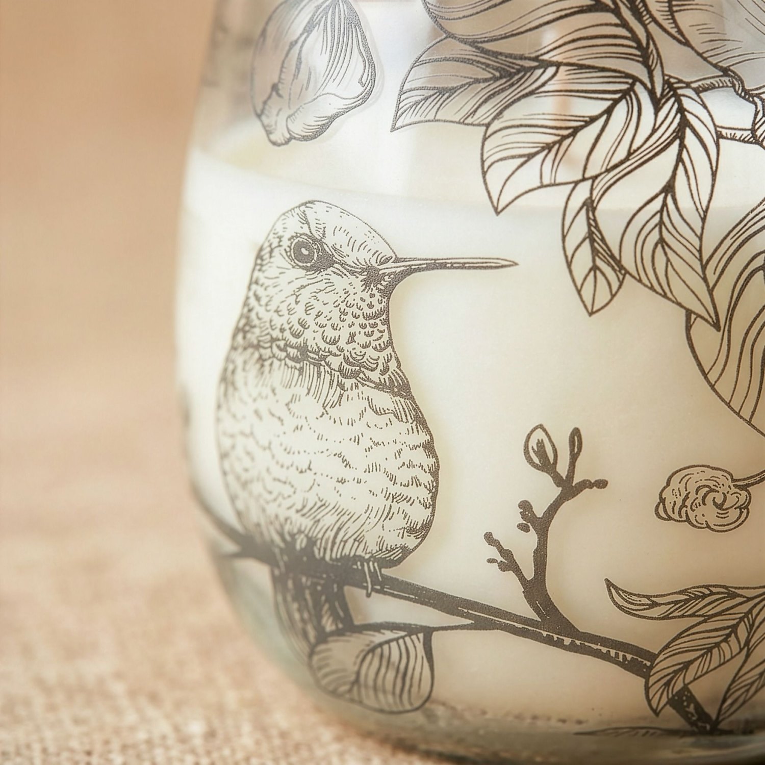 Medium Drawn by Flame Botanical Glass Jar Candle3