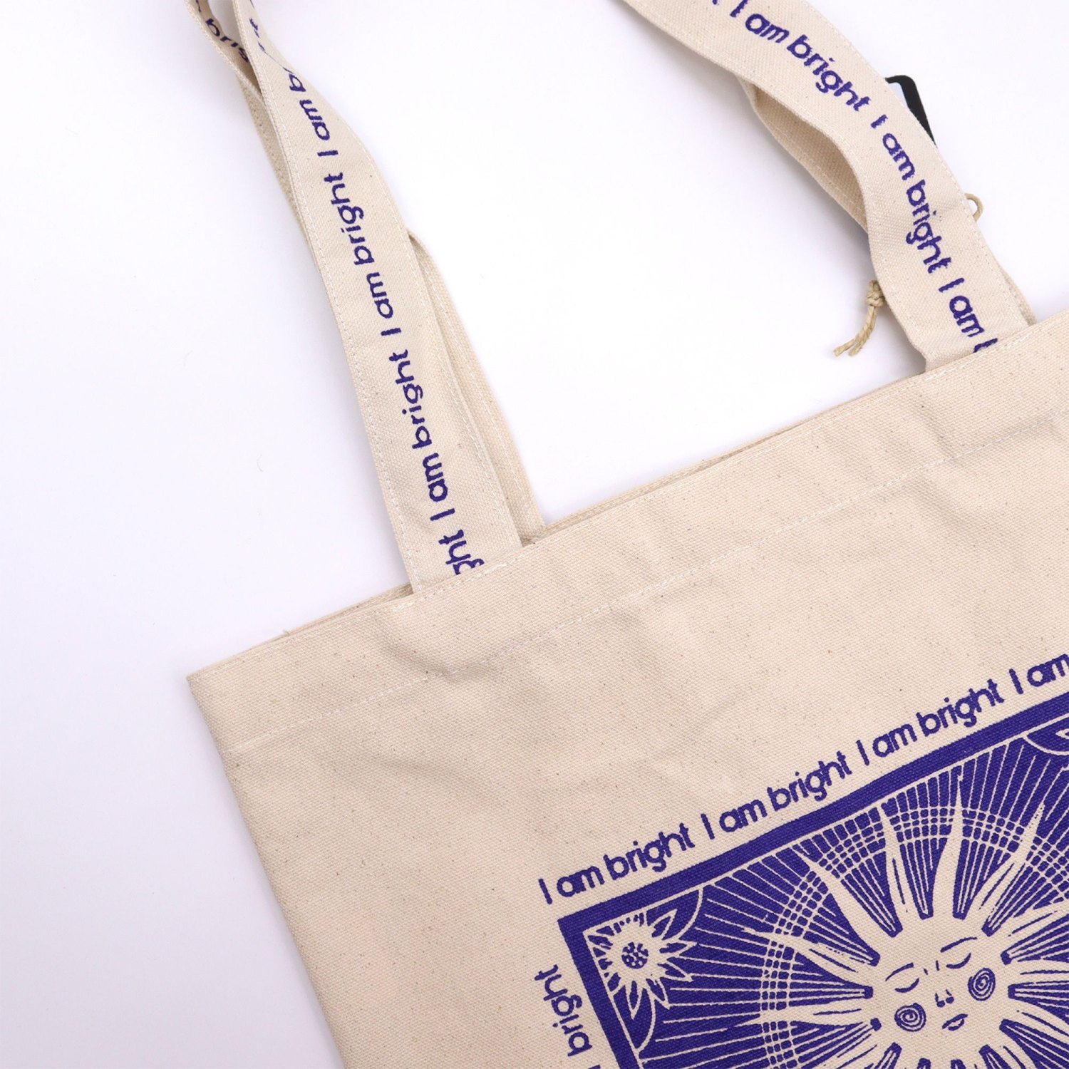 Hop Hare - I Am Bright - Tarot Cotton Canvas Tote Bag1