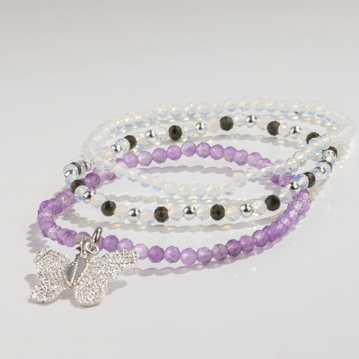 Nymph Full Moon Gemstone Bracelet Set – 3 Bracelets2