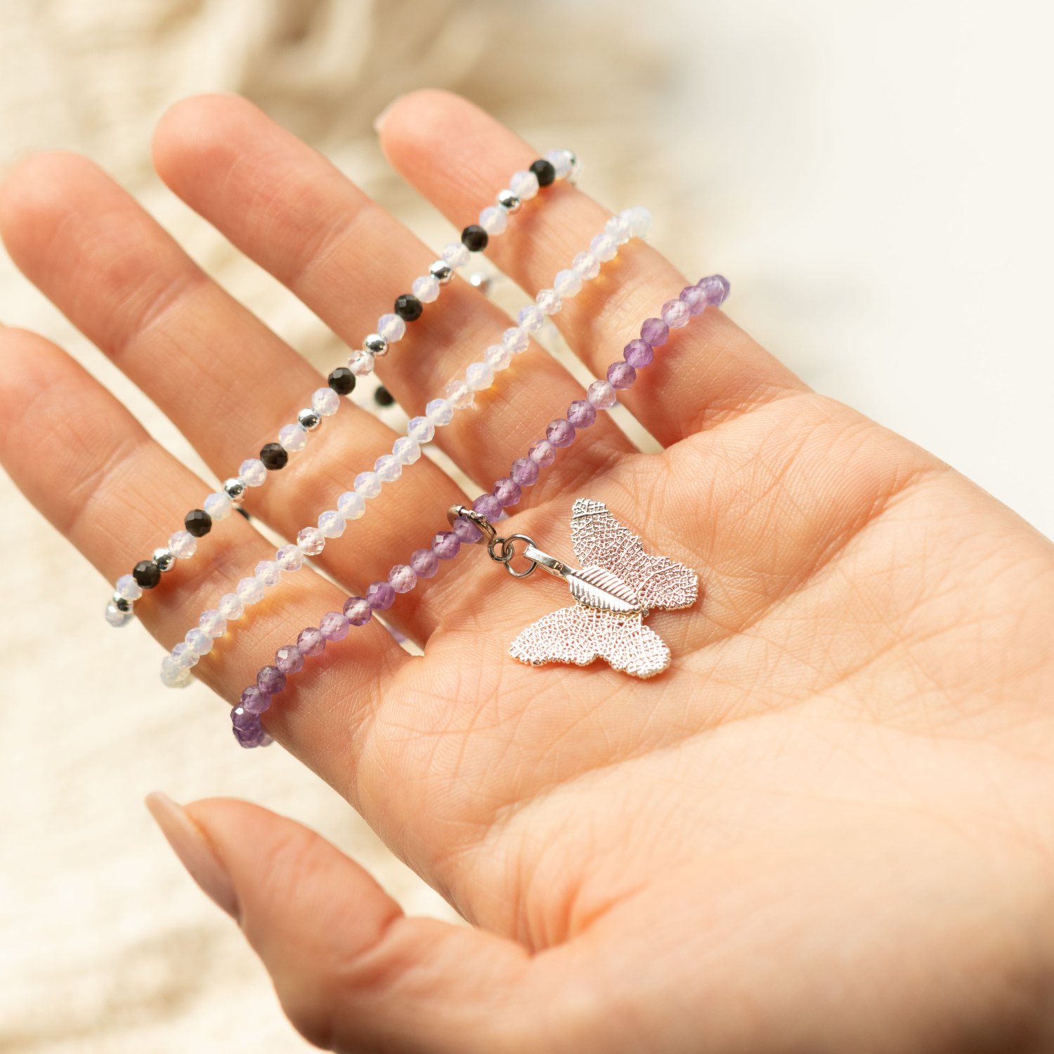 Nymph Full Moon Gemstone Bracelet Set – 3 Bracelets4