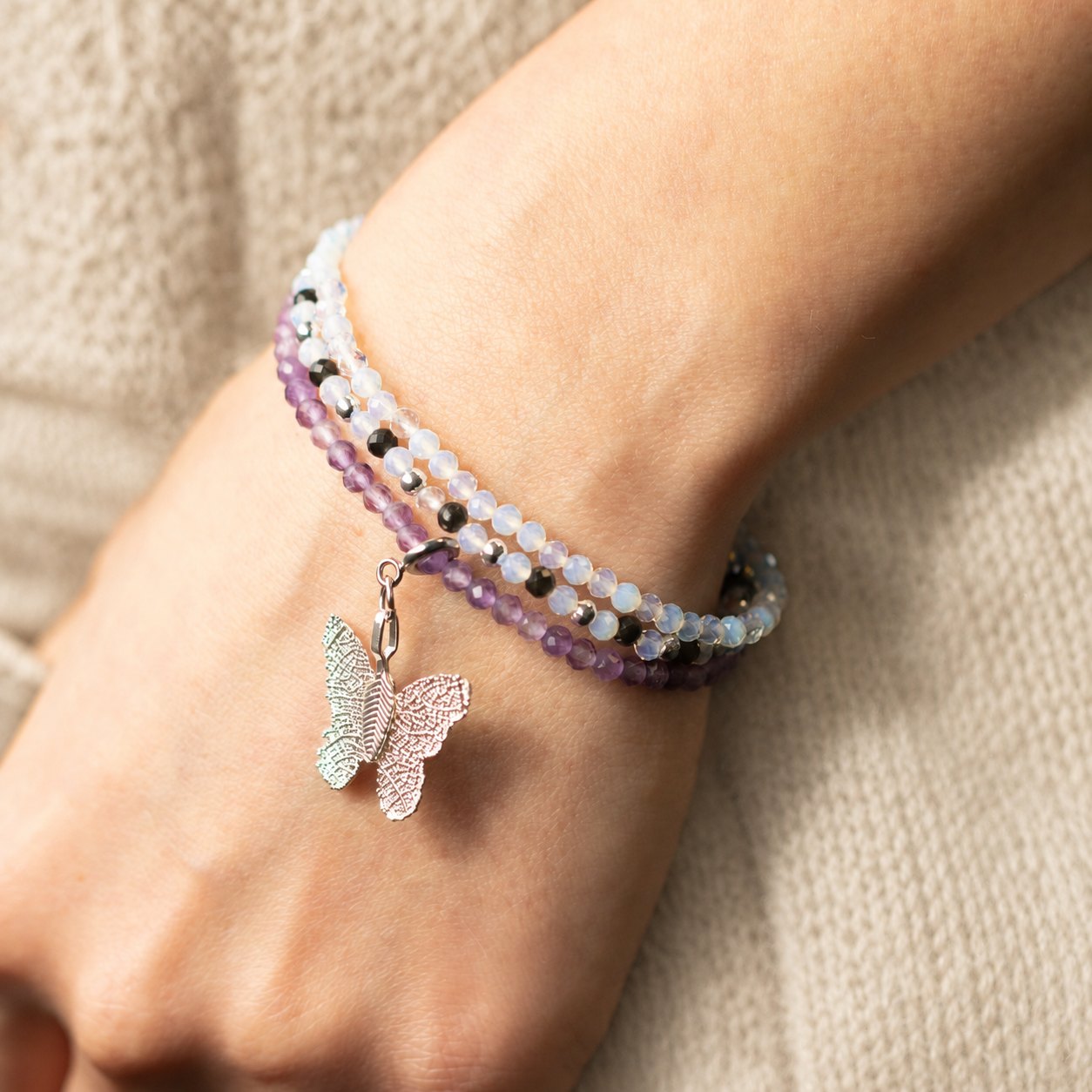 Nymph Full Moon Gemstone Bracelet Set – 3 Bracelets5