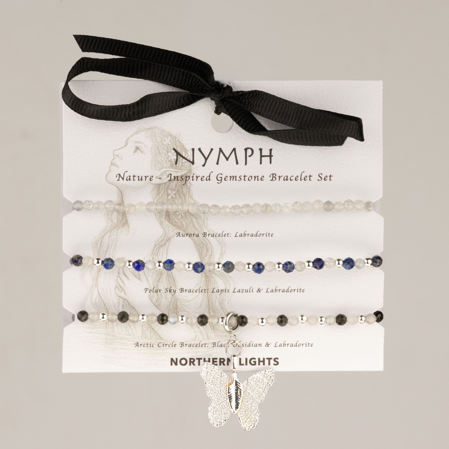 Nymph Northern Lights Gemstone Bracelet Set – 3 Bracelets