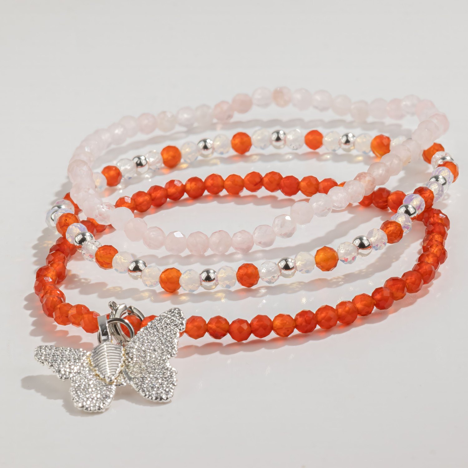 Nymph Love & Flame Gemstone Bracelet Set – 3 Bracelets2