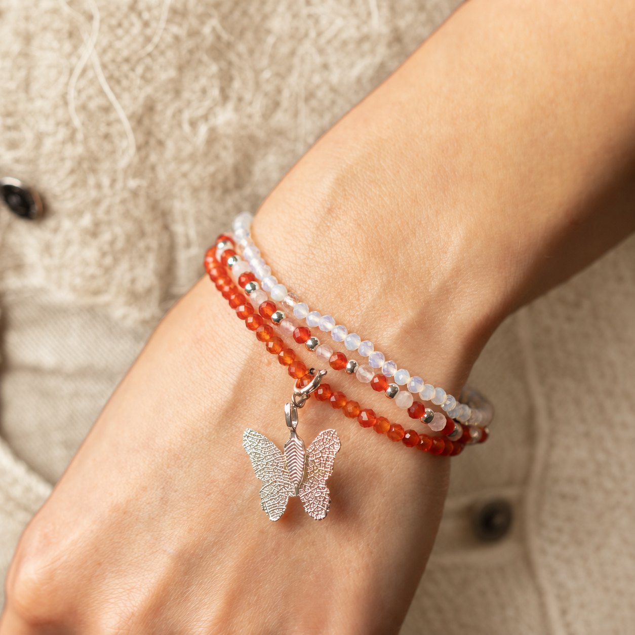 Nymph Blood Moon Gemstone Bracelet Set – 3 Bracelets4