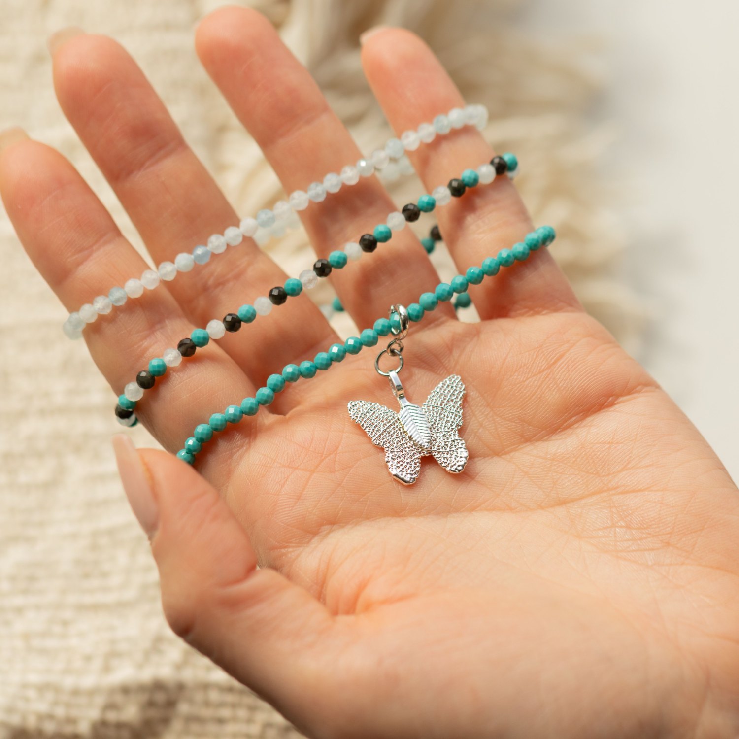 Nymph Endless Ocean Gemstone Bracelet Set – 3 Bracelets4