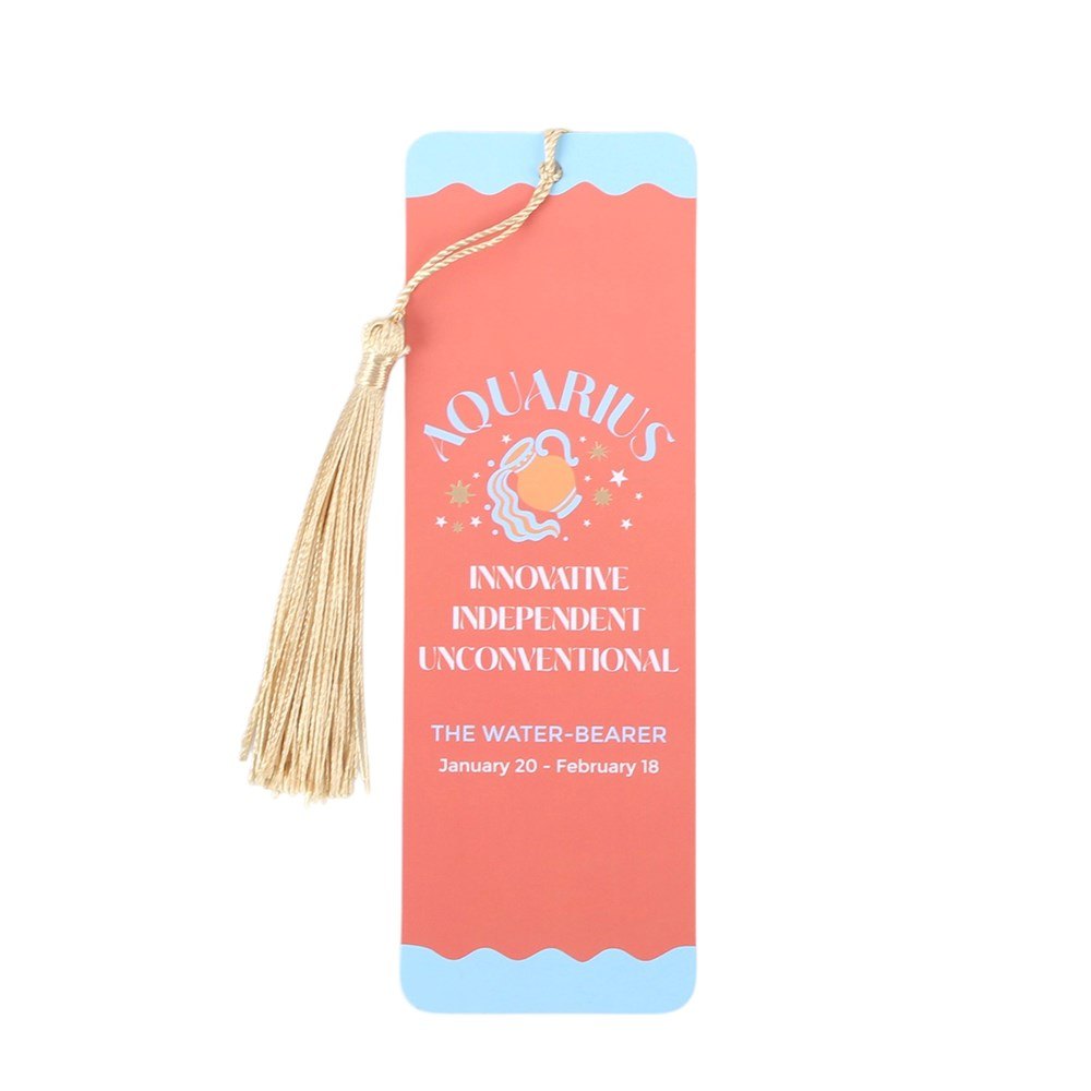 Zodiac Zest Aquarius Gift Set – Bookmark, Keyring, Notebook & Pouch2