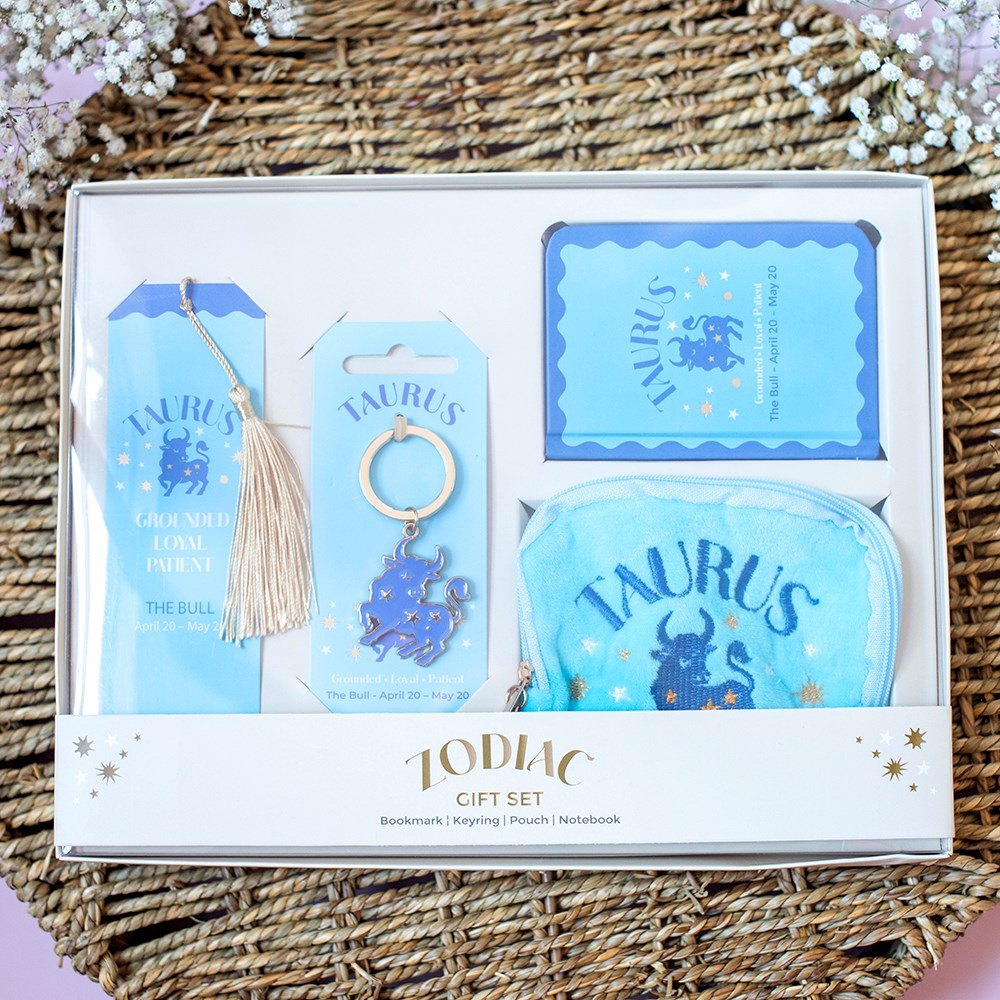 Zodiac Zest Taurus Gift Set – Bookmark, Keyring, Notebook & Pouch5