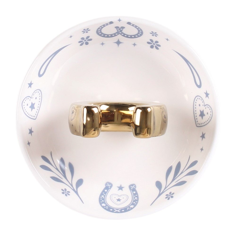 Lucky Horseshoe Ceramic Trinket Dish3