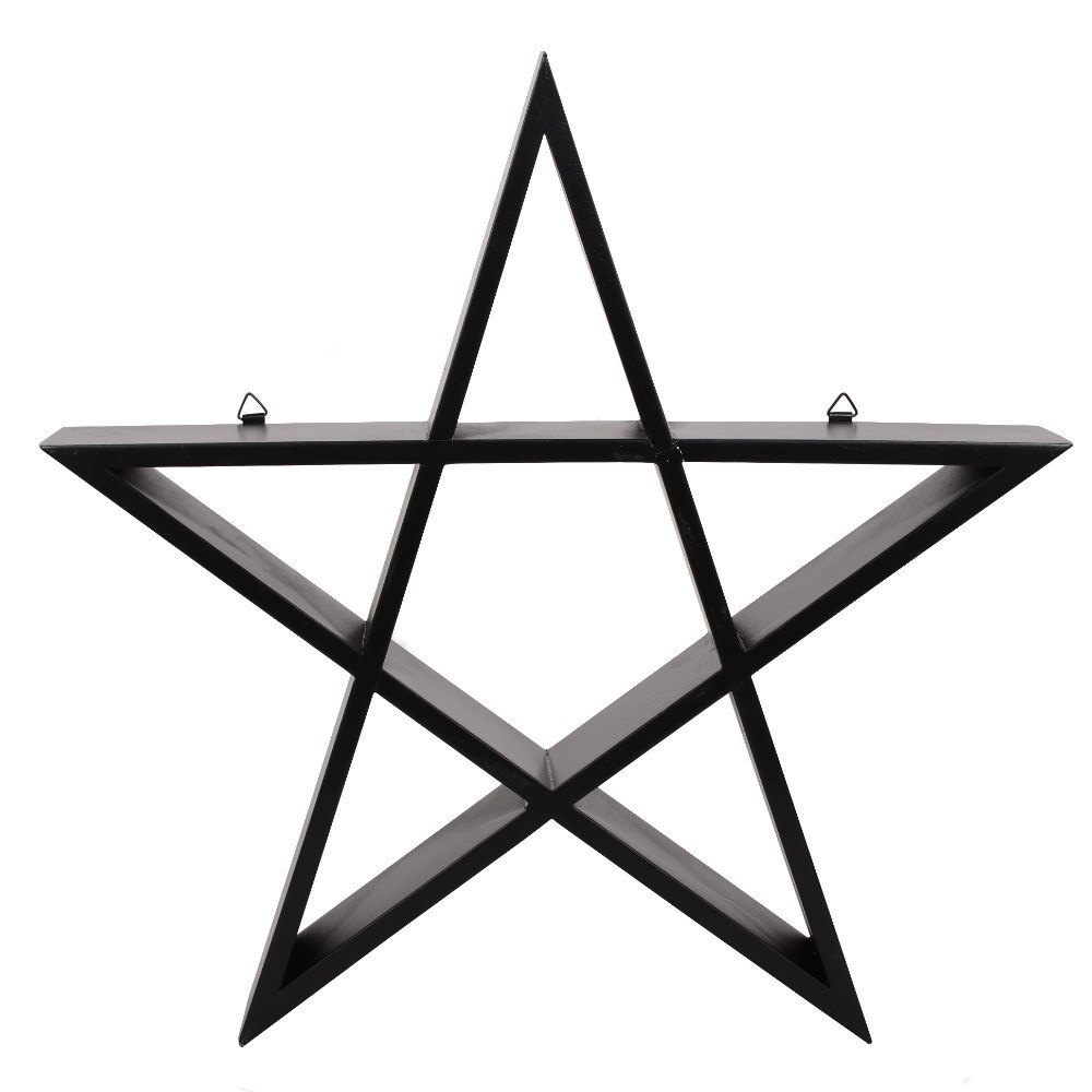 Black Pentagram Wall Art Shelf1