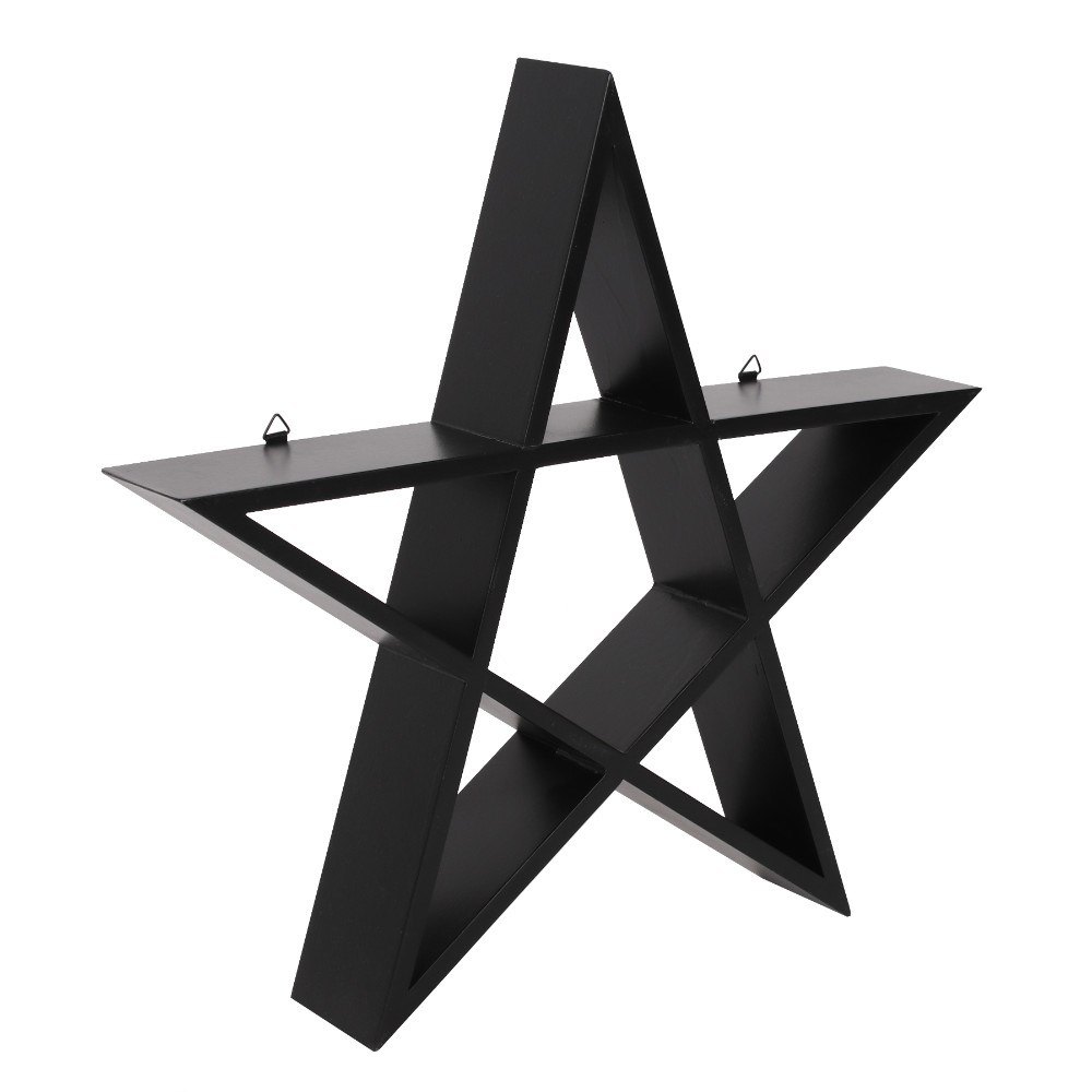 Black Pentagram Wall Art Shelf2