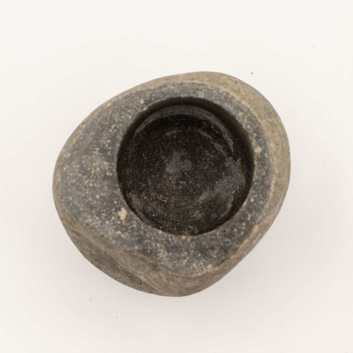 Medium Natural Riverstone Pestle & Mortar  - Approx. 12 x 8cm2