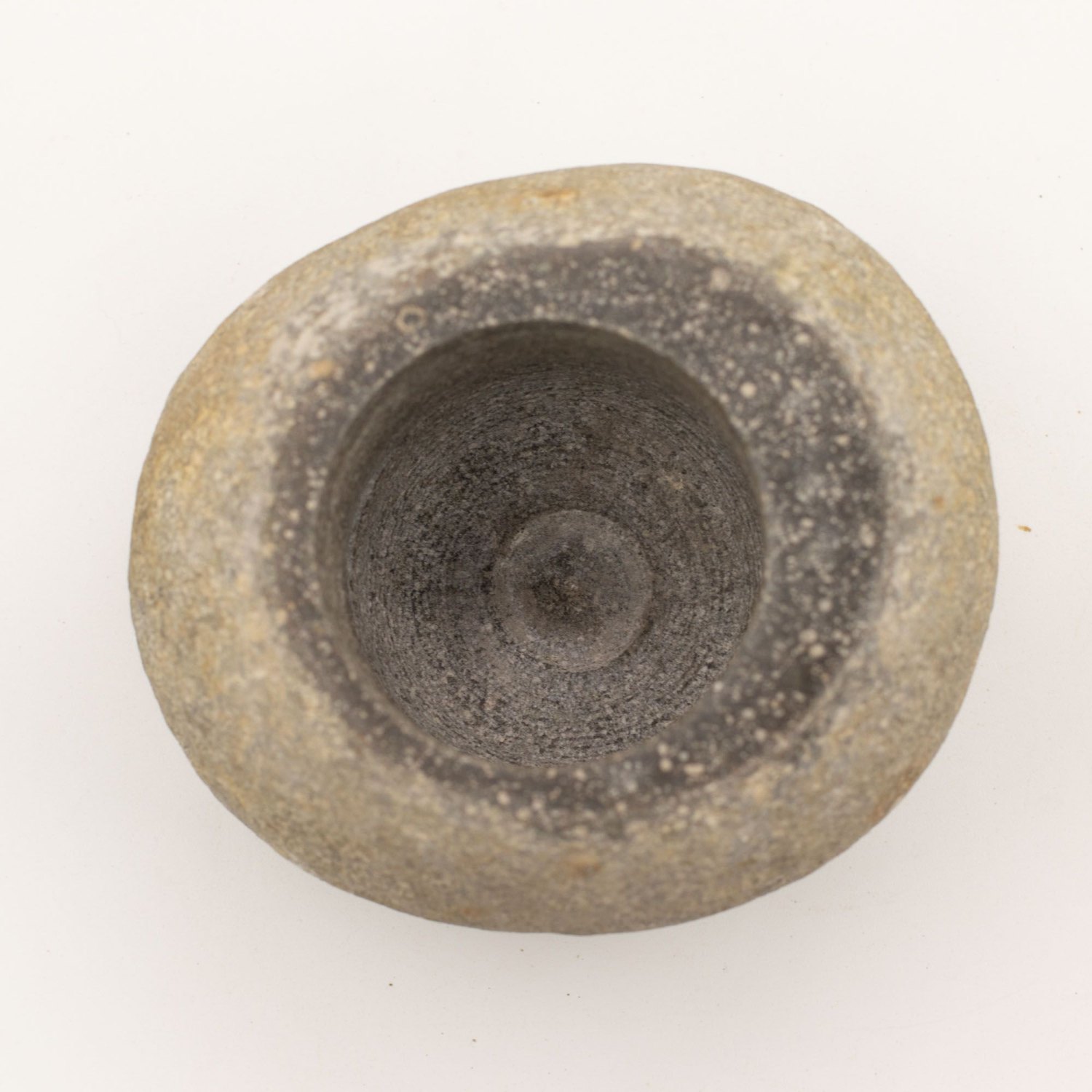 Large Natural Riverstone Pestle & Mortar - Approx. 15 x 12cm2
