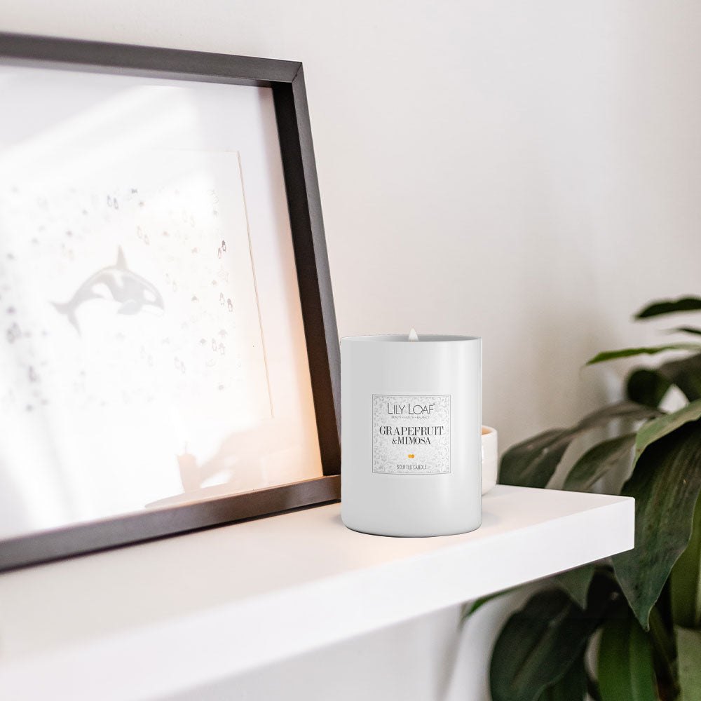 Lily & Loaf Grapefruit & Mimosa Soy Wax Candle4