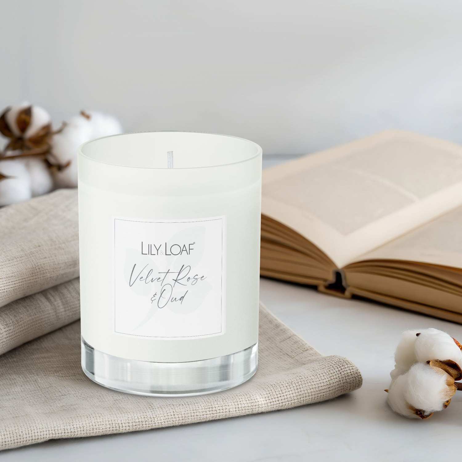 Lily & Loaf Velvet Rose & Oud Soy Wax Candle2