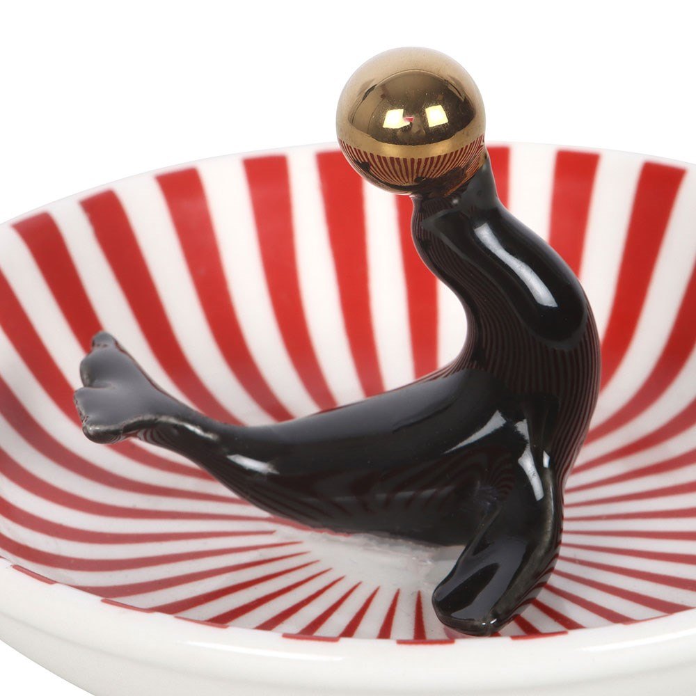 Black Circus Seal Ceramic Trinket Dish1