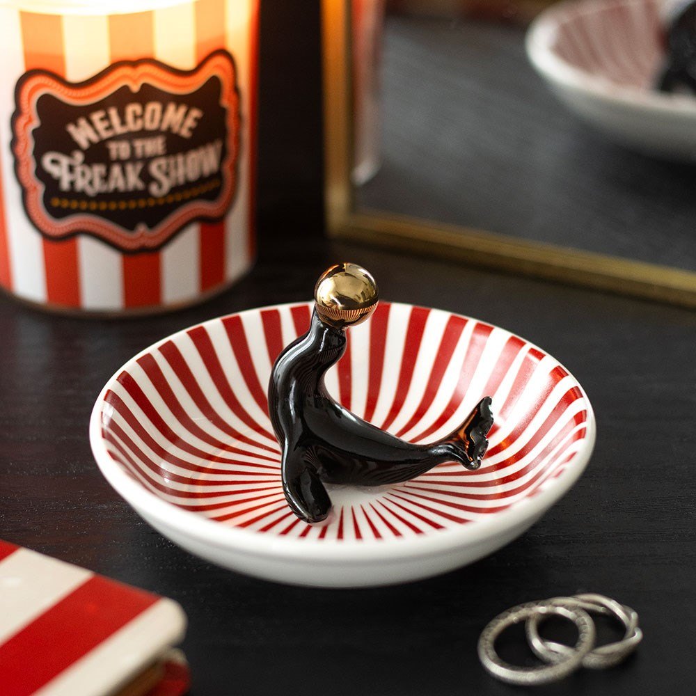 Black Circus Seal Ceramic Trinket Dish3