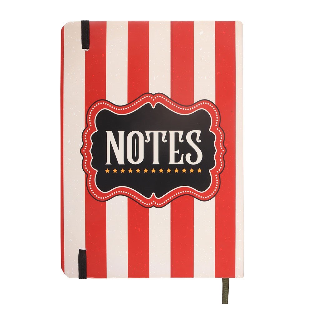 Red Circus Stripe A5 Lined Notebook3