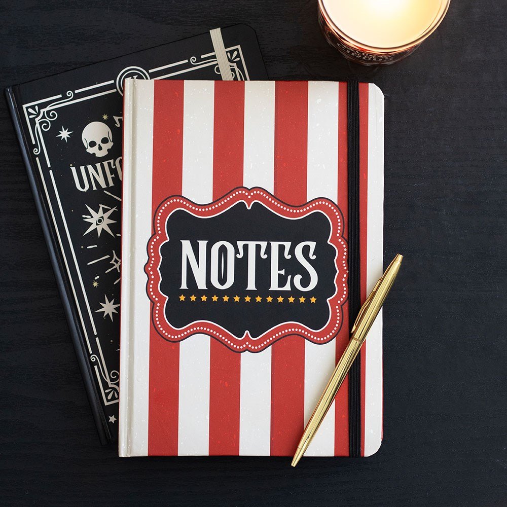 Red Circus Stripe A5 Lined Notebook4