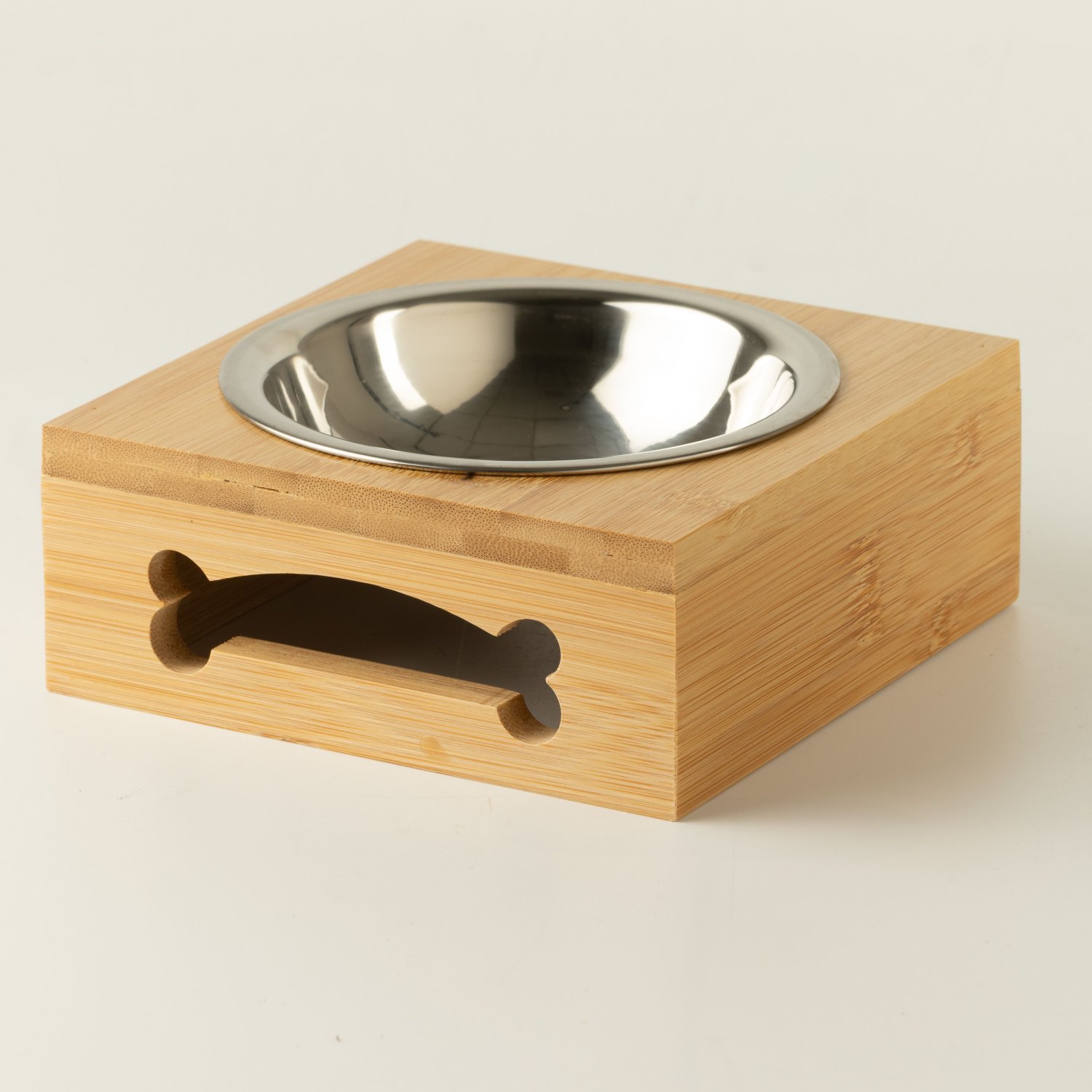 PAW 12cm Stainless Steel Pet Bowl with Wooden Stand