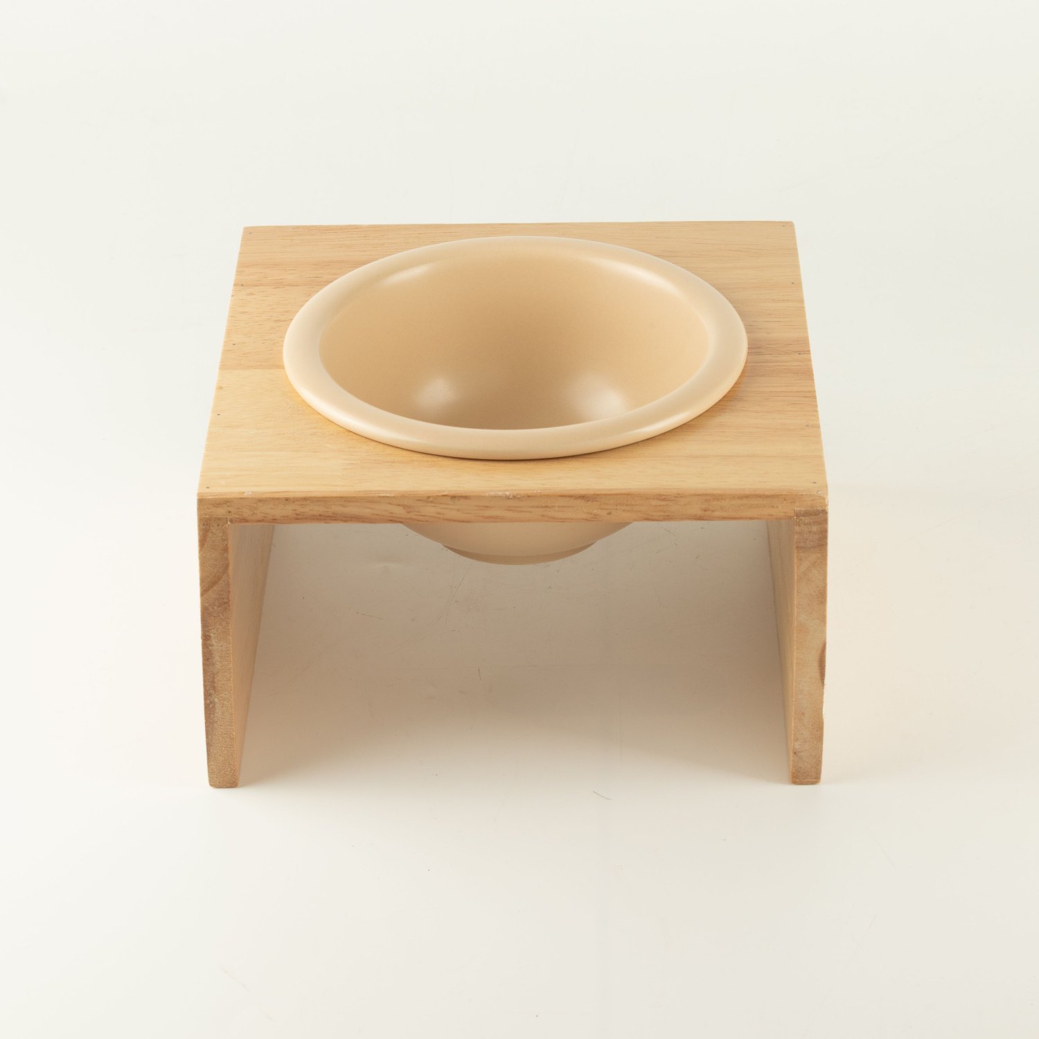 PAW 14cm Ceramic Pet Bowl with Wooden Stand2