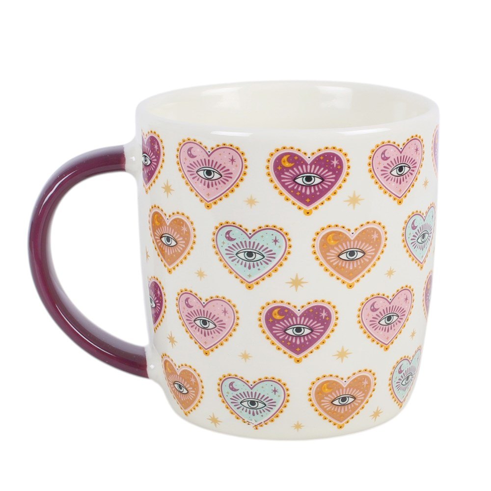 Sacred Sight Heart Print Mug & Tea Infuser Set – 500ml1
