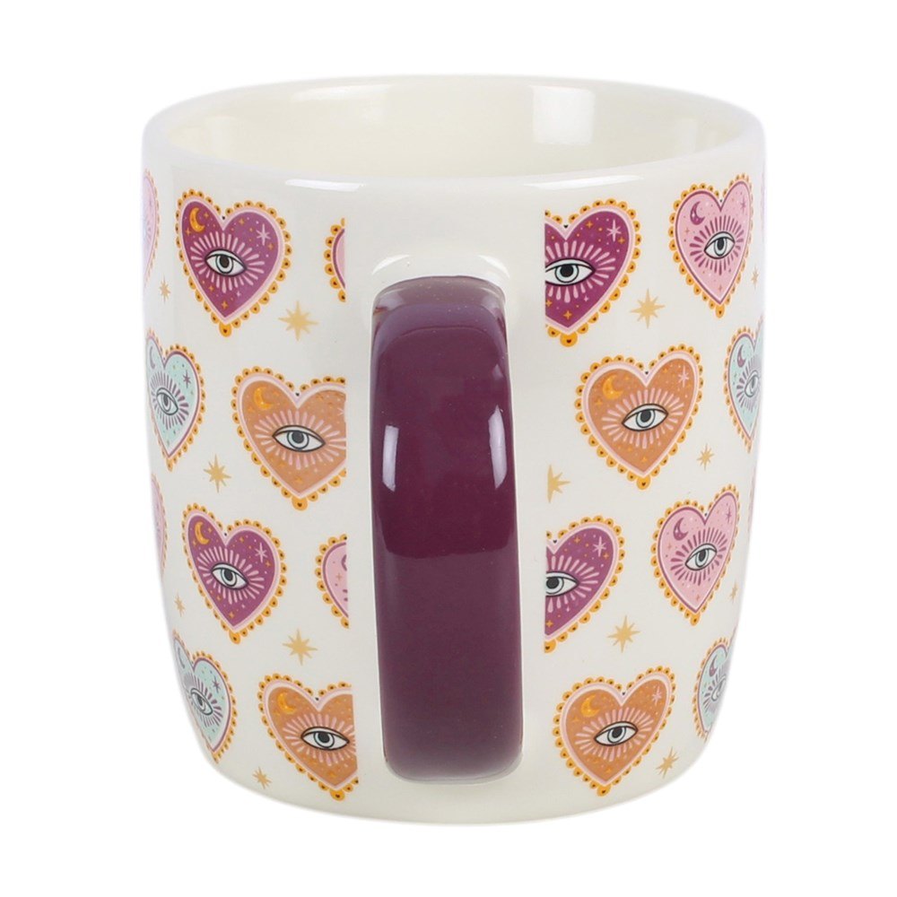 Sacred Sight Heart Print Mug & Tea Infuser Set – 500ml3
