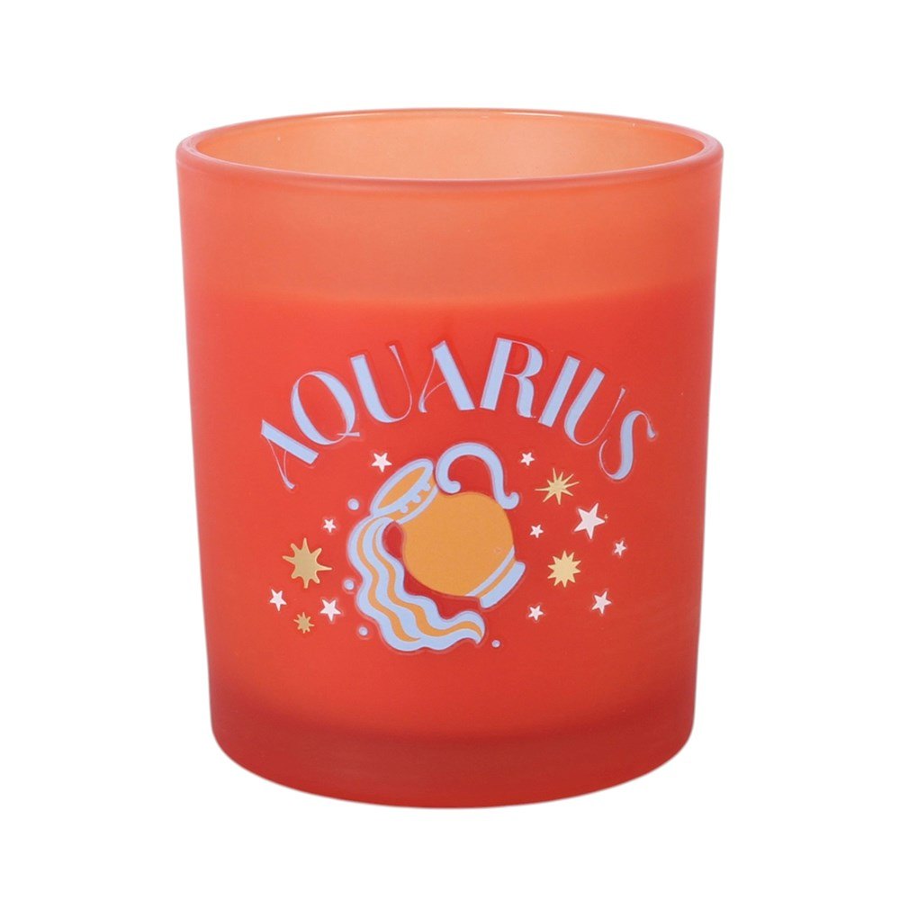 Zodiac Zest Aquarius Blood Orange Scented Candle1